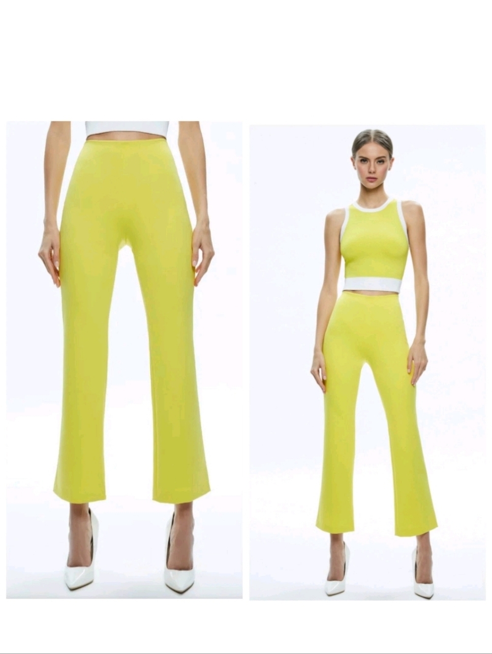 ALICE + OLIVIA RMP MID RISE BACK-ZIP BOOTCUT ANKLE PANT SIZE 10 - Picture 3 of 11